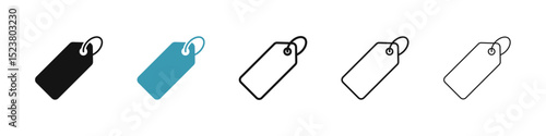 Tag icon illustration vector symbol set
