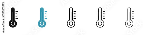 Temperature icon illustration vector symbol set