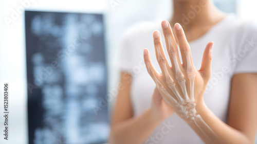 Middle aged woman holding painful joints suffering from chronic illness, arthritis or autoimmune disease. Healthcare, medical condition, patient pain and discomfort concept.