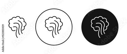 Smoke icon illustration vector symbol set