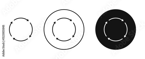 Recycle icon illustration vector symbol set