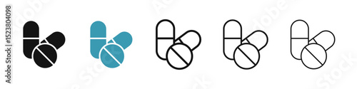 Medicine icon illustration vector symbol set
