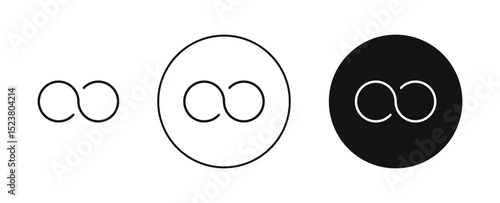 Infinity icon illustration vector symbol set