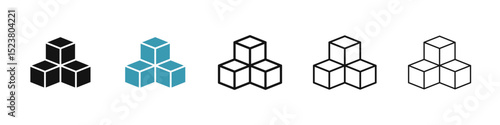 Inventory icon illustration vector symbol set