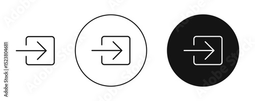 Enter icon illustration vector symbol set