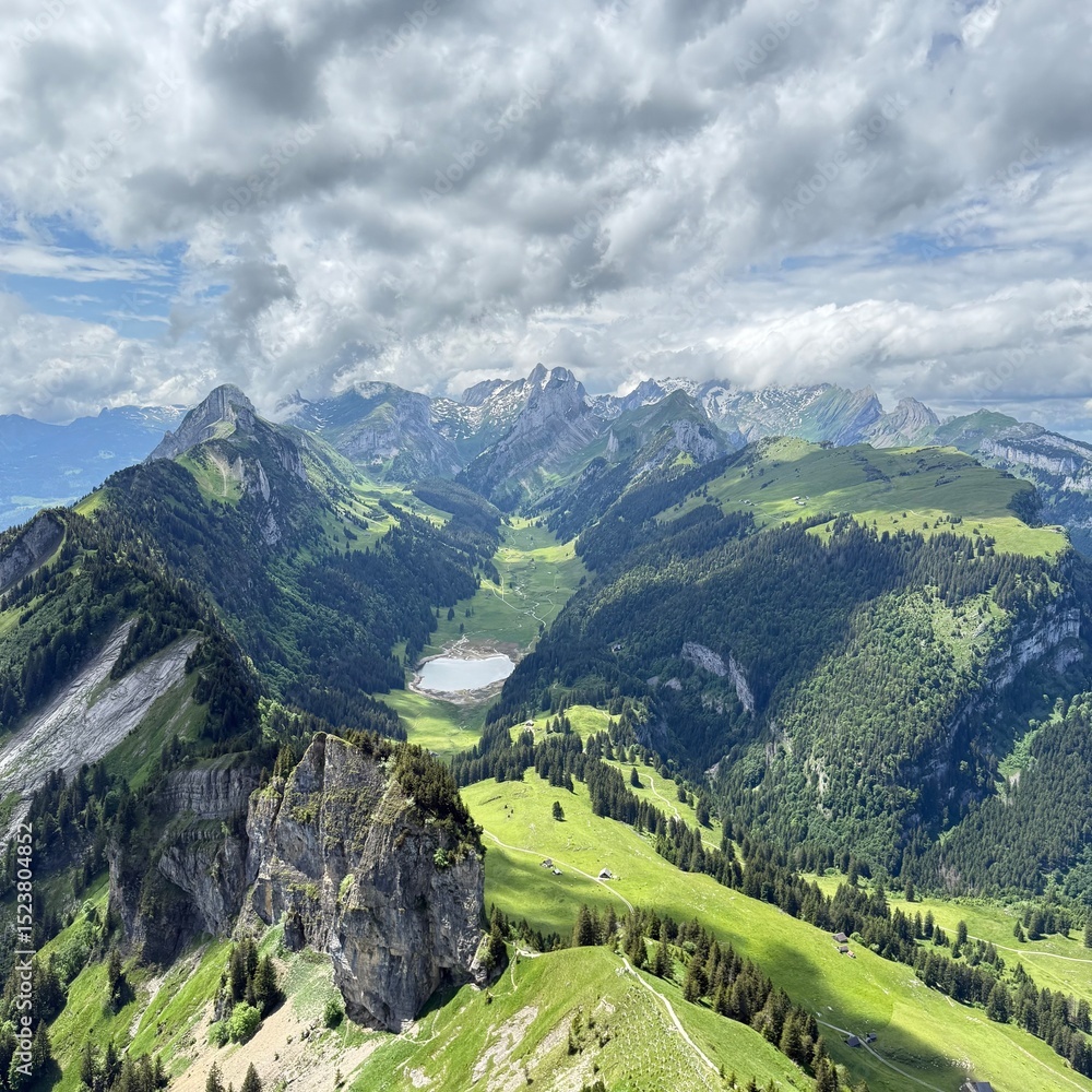 Obraz premium high mountain landscape