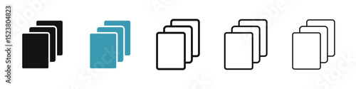 Copy icon illustration vector symbol set