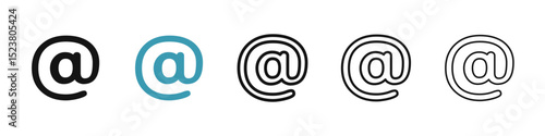 At icon illustration vector symbol set