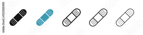 Band aid icon illustration vector symbol set