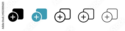 Add icon illustration vector symbol set