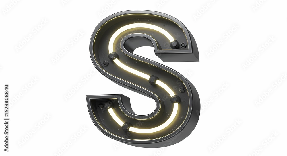 Naklejka premium letter S