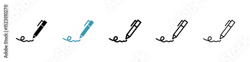 Write line icon in art style vector