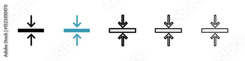 Thickness line icon in art style vector