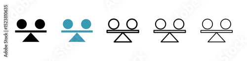 Stability line icon in art style vector