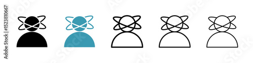 Stress line icon in art style vector