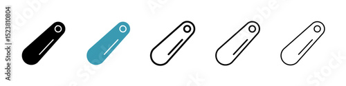 Shoehorn line icon in art style vector