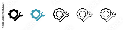 Productivity tools line icon in art style vector
