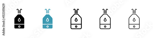 Humidifier line icon in art style vector