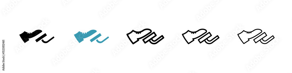 Car pedal line icon in art style vector Car pedal line icon in art style vector