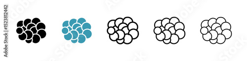Cancer line icon in art style vector