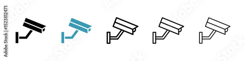 CCTV line icon in art style vector