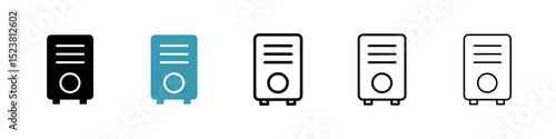 Air purifier line icon in art style vector