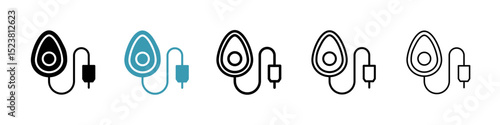 Anesthesia line icon in art style vector