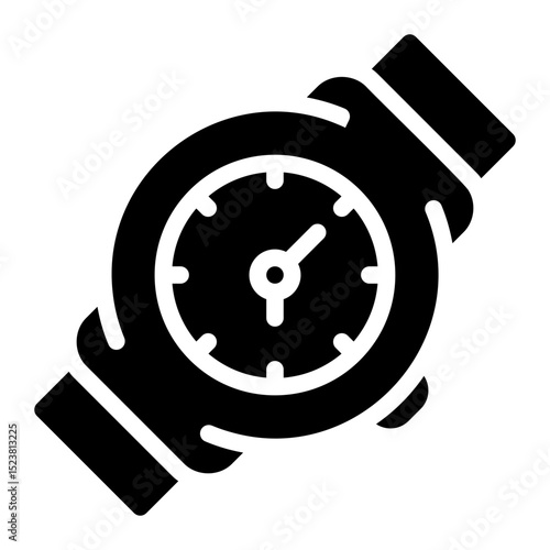 wristwatch glyph icon