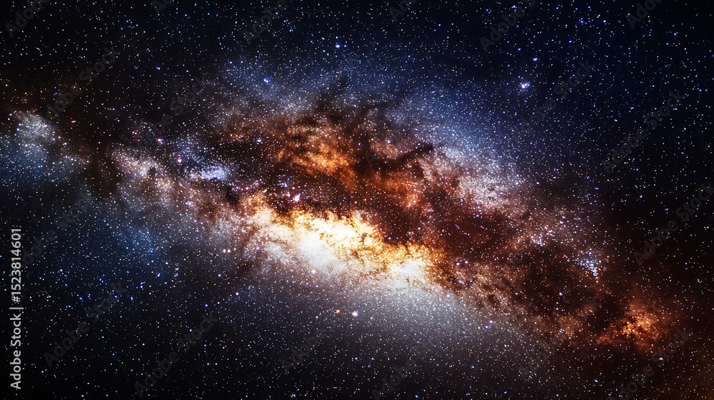 Fototapeta premium The intricate patterns of a distant galaxy