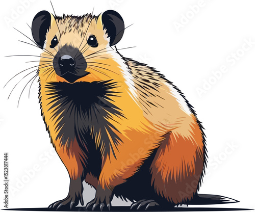 Tenrec cartoon vector