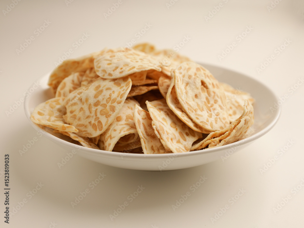 Variety of crackers on white background Variety of crackers on white background