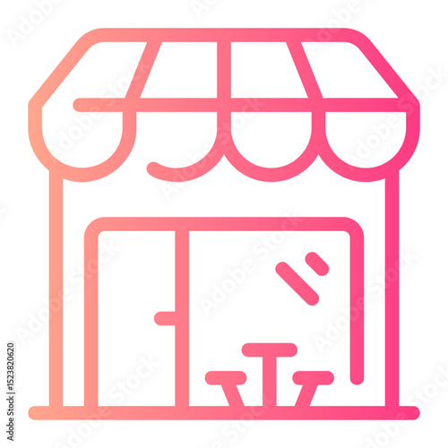 food court gradient icon