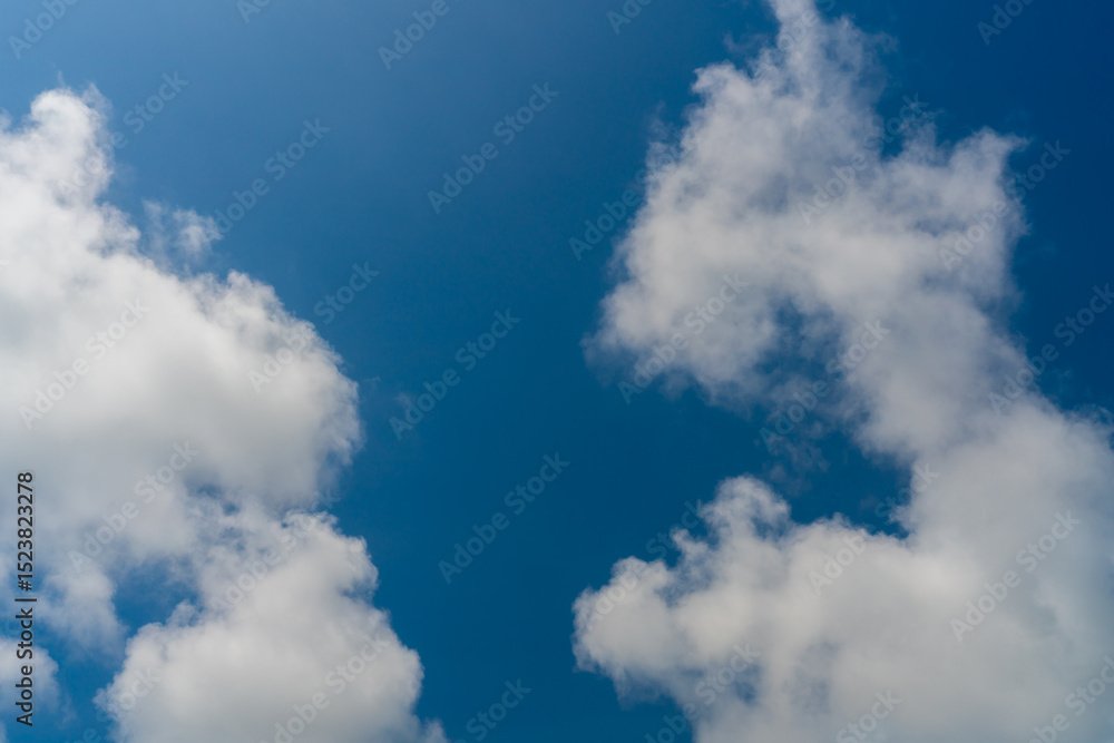 Obraz premium Blue sky with clouds on nature background