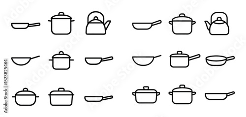 Cookware Line Icons