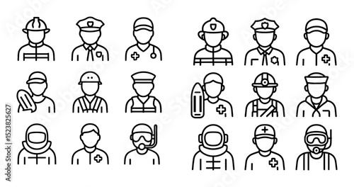 Minimalist Emergency Icons