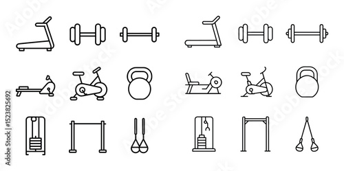 Minimalist Gym Icons