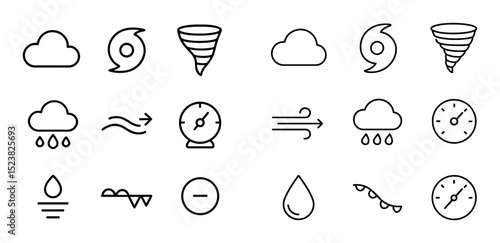 Meteorology Icon Grid