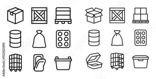 Minimalist Packaging Icons