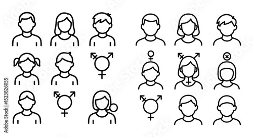 Minimalist Gender Icons