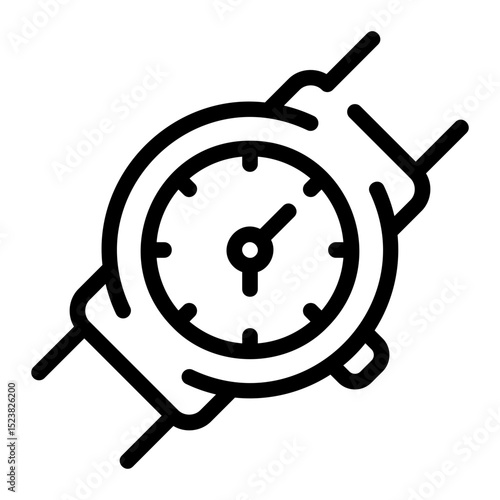 wristwatch line icon