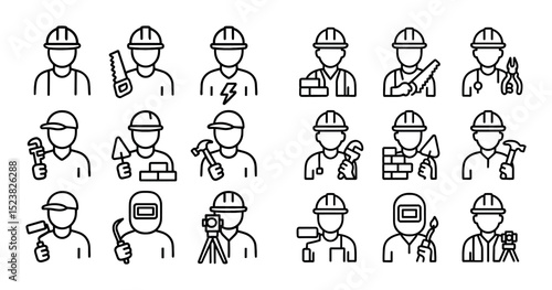 Minimalist Construction Icons
