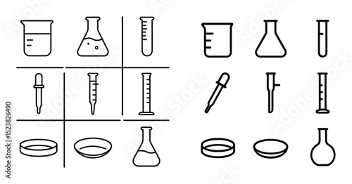 Chemistry Glassware Icons