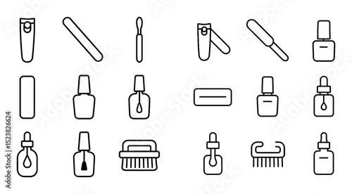 Minimalist Nail Icons