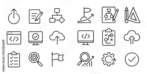 Minimalist Process Icons
