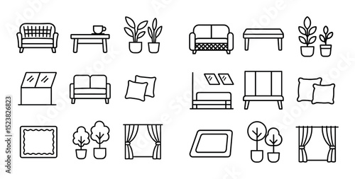 Minimalist Sunroom Icons