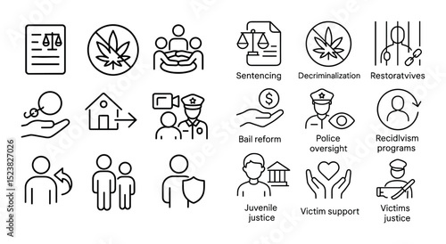 Justice Reform Icons