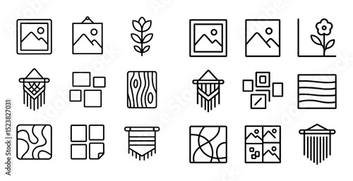 Minimalist Wall Art Icons