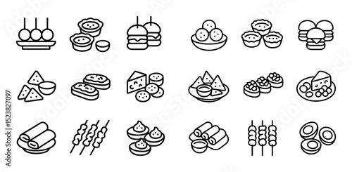 Party Snack Icons