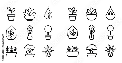 Minimalist Greenery Icons