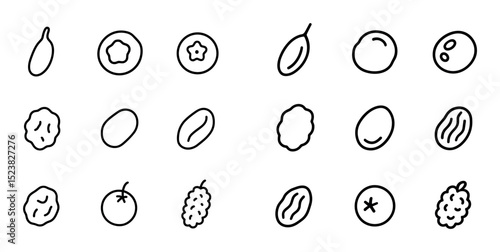 Minimalist Berry Icons